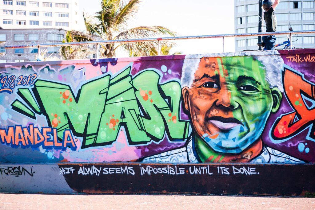 graffiti, nelson mandela, mandela